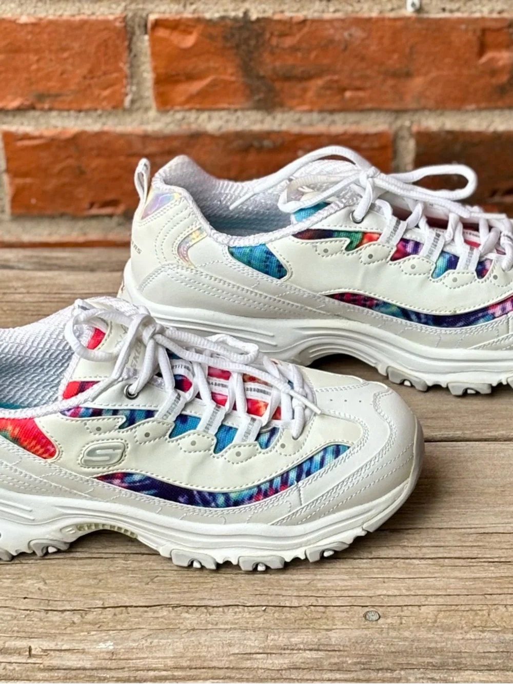 Skechers D'Lites Summer Fiesta Wide Fit Women's Sneakers Sz 9 - Picture 4 of 7